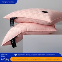 Oreiller de repos confortable et luxueux à motif gaufré pour le soutien du cou, personnalisable et lavable en machine, pour le commerce transfrontalier