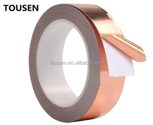 Ruban adhésif <span class=keywords><strong>de</strong></span> <span class=keywords><strong>cuivre</strong></span> pur résistant aux hautes températures, feuille adhésive, protection EMI, 60 m - Product Image 4