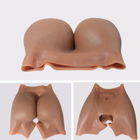 ONEFENG Braguita con Relleno de Silicona de Cintura Alta para Realce de Glúteos con Diseño Transpirable para Mujer, Levantador de Nalgas Artificial Sexy