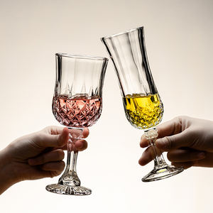 Juego de Vasos de Vidrio de Diamante de Diseño Moderno, Vasos Reutilizables Transparentes para <span class=keywords><strong>Brandy</strong></span> y Whisky - Product Image 2