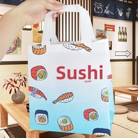 Sushi Shop Special Herbruikbare Non-Woven Food Grade Afhaal- en Cateringtas voor Commerciële Rijstbal-Sushi Gerechten
