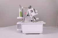 Mini machine à coudre surjeteuse plate en métal pour bébé avec point de recouvrement, double aiguille, composants moteur, neuve, usage domestique et industriel