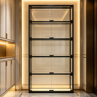Vitrine de présentation de bijoux en verre trempé sur mesure, multifonctionnelle, durable, avec éclairage LED, étanche et écologique, haute qualité