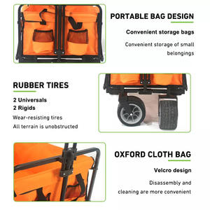 गर्म बेचने <span class=keywords><strong>Multifunction</strong></span> पिकनिक समुद्र तट शिविर वैगन गाड़ी Foldable वैगन ट्राली - Product Image 6