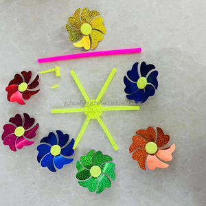 Große Stange Windrad Kunststoff Cartoon Super Windmühle Kinder DIY Tier Wind Spinner Szene Einstellung Dekoration für Kinderspiel zeug - Product Image 5