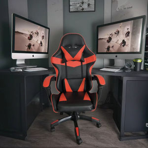 Chaise pivotante ergonomique au design moderne pour le bureau et la maison Chaise de jeu réglable E-Sport avec accoudoirs et pieds à roulettes de style rotatif - Product Image 4