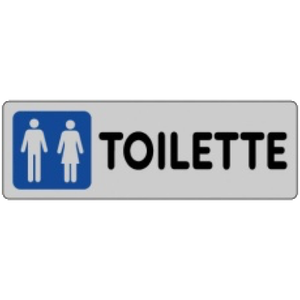 Etiqueta INODORO HOMBRE/MUJER 15x5 cm Herramienta de torneado Producto - Product Image 1