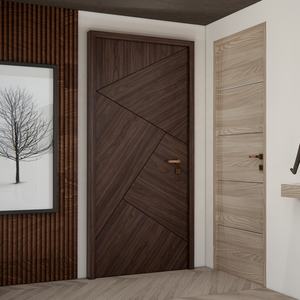 Fournisseur chinois de premier plan de portes de chambre modernes en MDF imperméables pour la décoration intérieure d'appartements - Product Image 4