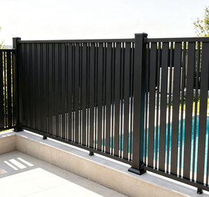 Rampe de porche en aluminium sur mesure, imperméable, antirouille, en alliage d'aluminium, pour balcon, terrasse, extérieur de maison - Product Image 2