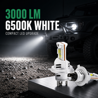 Ampoule de phare LED pour voiture HSSH H4 H7 H11 12V 45W 6500K, puce LED 3000 Lumens, taille mini, 9005 9006, ajustement universel