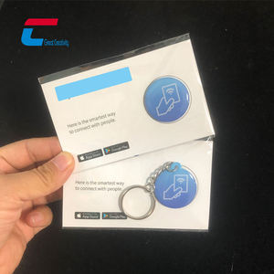 Móc Khóa Thẻ Epoxy <span class=keywords><strong>NFC</strong></span> Keyfob RFID 13.56Mhz Mã Hóa Logo Tùy Chỉnh - Product Image 2