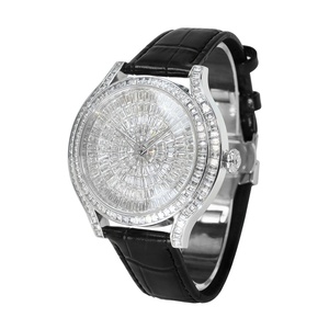 Nouvelle montre mécanique pour homme style Hip Hop, cadran entièrement serti de strass, automatique, avec diamants Moissanite VVS, mouvement à quartz. - Product Image 4