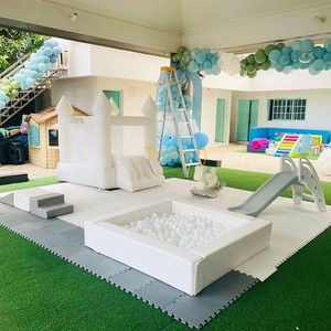 Location d'événement de fête commerciale anniversaire louable Kiddie blanc vert Pastel <span class=keywords><strong>Beige</strong></span> équipement de terrain de jeu Soft Play Pit Ball Pit - Product Image 2