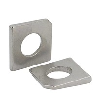 Carbon Steel Square Beveled Notched Washers M6-M24 GB853 100 HV Hardness Whitening Surface Construction Use