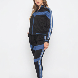 Conjunto Deportivo Casual de 2 Piezas para Mujer, Talla Grande, Color Sólido, Transpirable, Ligero y Ecológico, Sudadera y Pantalones para Gimnasio - Product Image 4
