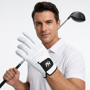 Gants de golf unisexes respirants, antidérapants, ajustables, en cuir Cabretta, confortables, résistants à l'usure, pour la main gauche - Product Image 2