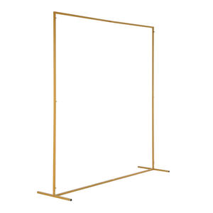 Db <b>Wedding</b> Iron <b>Arch</b> 200cm Height Flat Top Golden Door Frame Shape For Outdoor Garden Ceremony Decor - Product Image 6