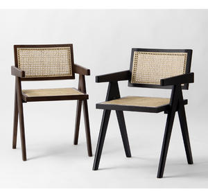 Sedia da Pranzo in Legno Massello Stile Americano, Design Moderno, Produzione K/D, Vendita all'Ingrosso per Ristoranti e Sale da Pranzo - Product Image 4