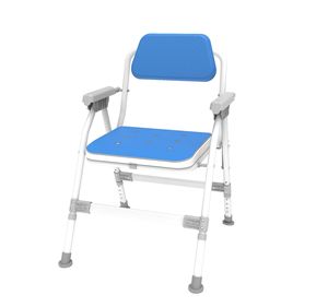 Chaise de douche pliable antidérapante et réglable, support de salle de bain, fournitures de rééducation <span class=keywords><strong>pour</strong></span> les <span class=keywords><strong>personnes</strong></span> âgées - Product Image 2