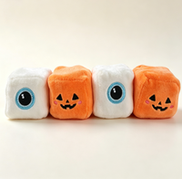 Jouet en peluche cube Halloween super solide à presser, sensoriel, anti-stress avec expressions mignonnes et effrayantes – Vente en gros