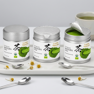 Matcha en Polvo Ceremonial Molido en Piedra, Grado 1A a 7A, Lata, Venta al por Mayor, OEM, Marca Privada, Suministro Personalizado - Product Image 1