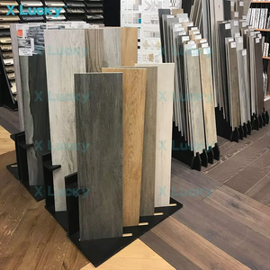Plancher stratifié en bois massif avec base en métal personnalisé porte-bonheur plancher de plafond en métal présentoir à carreaux de céramique support en pierre - Product Image 2