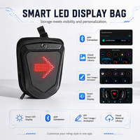 Kit d'affichage LED intelligent pour vélo avec application, sac à affichage LED personnalisable, feu arrière et contrôleur de guidon sans fil pour la conduite nocturne à vélo