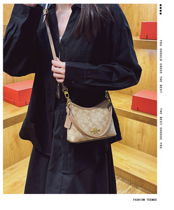 <span class=keywords><strong>Bolso</strong></span> Bandolera Retro de PU Genuino <span class=keywords><strong>Pequeño</strong></span> y Popular para Mujer, Modelo Nuevo Primavera 2026, Estilo Celebridad de Internet, con Dos Cadenas y Cremallera - Product Image 6