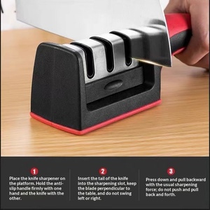 3-Stage Fast Sharpener Kitchen Tool Household Knife Sharpener - Product Image 5