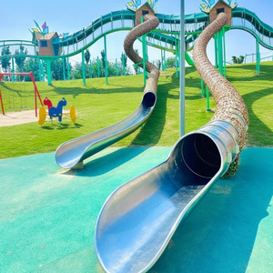 Toboggan tubulaire professionnel en acier inoxydable sur mesure pour équipement de jeux d'extérieur pour enfants, parc d'aventure - Product Image 2