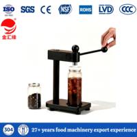 Machine de capsulage manuelle portable pour bouteilles PET, scelleuse de couvercles en aluminium pour les boissons, idéale pour les salons de thé, les jus et les cafés