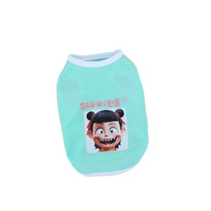 Chaleco para mascotas con diseño de Nezha, rojo, azul, rosa, morado, verde, poliéster, diseño de dibujos animados para gatos y perros, ropa de primavera y verano - Product Image 5