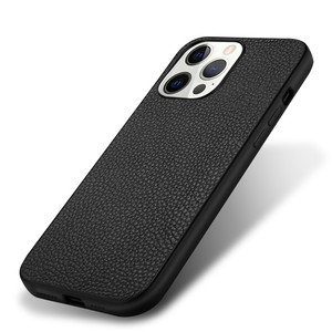 Cover per <span class=keywords><strong>iPhone</strong></span> 15 Pro Max 14 13 in Vera Pelle e TPU con Logo OEM Stampato, Custodia Protettiva Posteriore - Product Image 5