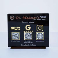 Panneaux de menu en acrylique avec code QR personnalisés, numéros de table en acrylique avec code QR, autocollants de menu en acrylique avec code QR, supports de menu en acrylique avec code QR