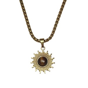 Nuova Collana con Ciondolo a Forma di Girasole alla Moda per <span class=keywords><strong>Uomo</strong></span>, Catena Versatile per Felpa, Accessori all'Ingrosso - Product Image 5