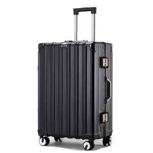 <span class=keywords><strong>2025</strong></span> 새로운 인기 있는 방수 20/22/24/28 인치 <span class=keywords><strong>PC</strong></span> 하드 쉘 알루미늄 프레임 전 방향 휠 TSA 빈티지 여행 가방 수하물 - Product Image 2