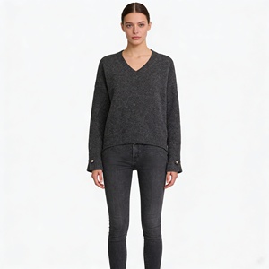 <span class=keywords><strong>Pull</strong></span> en maille ample décontracté pour <span class=keywords><strong>femme</strong></span>, imprimé <span class=keywords><strong>vintage</strong></span>, style européen et américain, automne-hiver, nouveau - Product Image 3