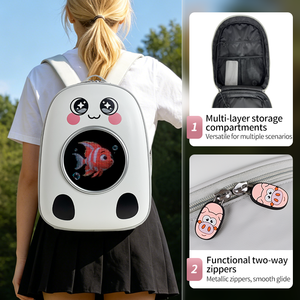 Sac à dos scolaire antichoc et durable pour étudiants avec écran LED coloré, adorable sac d'école pour filles, idéal pour l'école et les trajets quotidiens - Product Image 4
