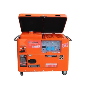 Silent Style Gasoline Generator With Customized Panel Control and Wheels Design Gasoline Generator For Promotion