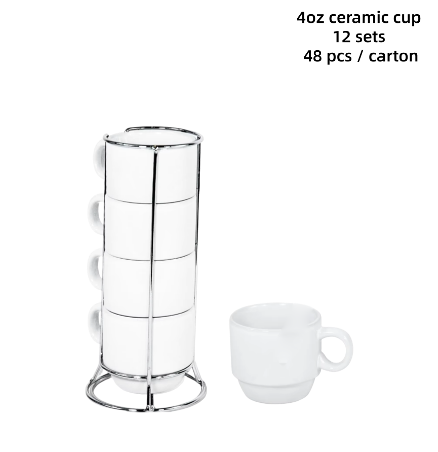 White - 12 sets/48 mugs /48pcs