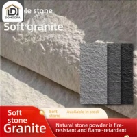 Revêtement mural souple intérieur en argile modifiée 3D Panneaux de pierre PU artificiels flexibles pliables et imperméables pour l'extérieur Faux carrelage moderne