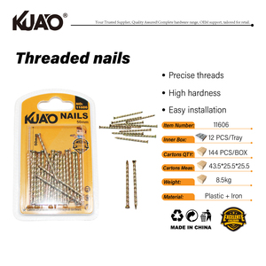 Clous à rainure spirale en emballage de détail, fixations pour le travail du bois, clous pour revêtements de sol 50MM 50g - Product Image 3