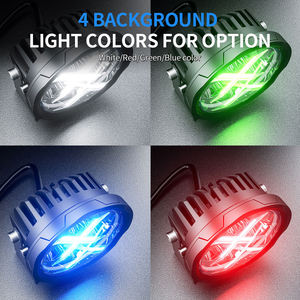 <span class=keywords><strong>Aurora</strong></span> 4 inch mini luz de conducción para camioneta carro 4x4 Luz de trabajo redonda LED rgb luz  led de trabajo para camioneta - Product Image 2
