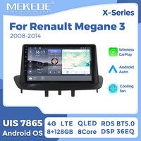 MEKEDE X10 X20 X30 X40 UIS7865 8+128G QLED AKM DSP CarPlay sans fil Android Auto pour Renault Megane 3 2008-2014