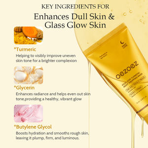 Mascarilla Facial de Cúrcuma Exfoliante al por Mayor para una Limpieza Profunda de la Piel, Cuidado Hidratante, Mascarilla con Banda para Dormir y Cepillo - Product Image 5