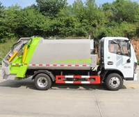 Grand camion compacteur de déchets Euro6 avec moteur Cummins 195HP/230HP en option et boîte de vitesses manuelle rapide à 8 rapports