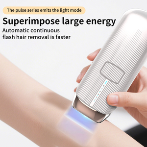 Moolweel T055 Appareil portable IPL, combiné à usage domestique, double lampe, lumières saphir, épilateur laser flash rapide indolore pour l'acné corporelle - Product Image 2