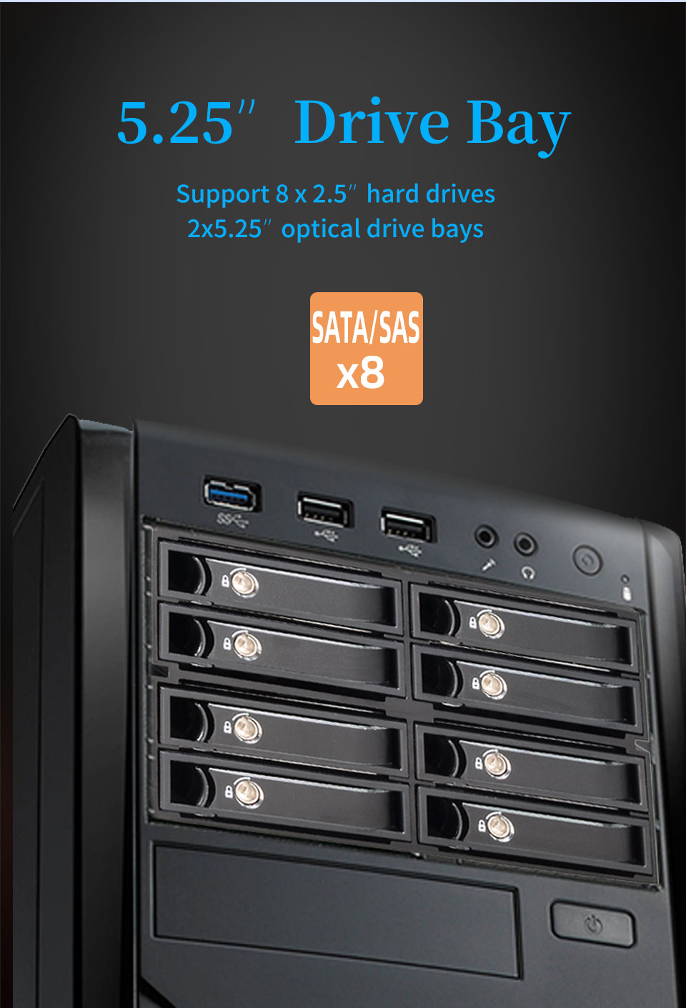 SFF-8087 Hot Swap Aluminum 2.5