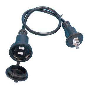 สายพ่วง 3 ช่องเสียบ ปลั๊ก Nema กันน้ำ IP65 สำหรับใช้งานกลางแจ้ง สาย PVC ชนิด SJTOW - Product Image 4