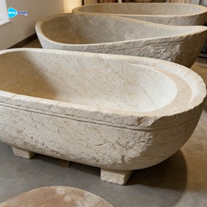 Baignoire autoportante en marbre naturel de haute qualité, grande taille, sur mesure, <span class=keywords><strong>prix</strong></span> de gros, fabriquée en usine - Product Image 2